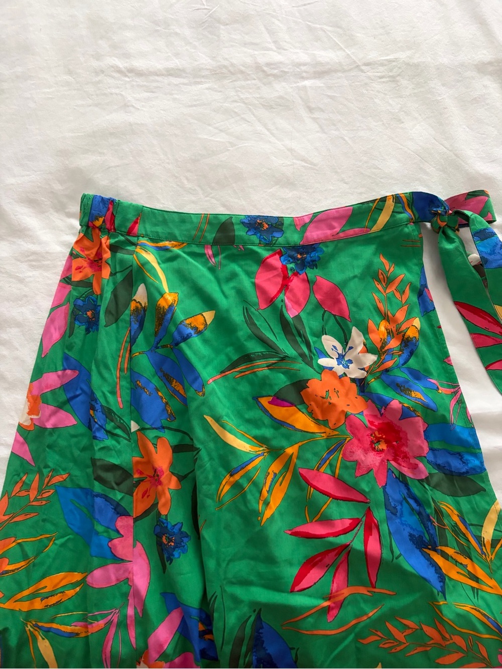 J. Crew Resortwear Vacation Beach Cover-Up Tropical Print Summer Midi Skirt NWT - Picture 10 of 11